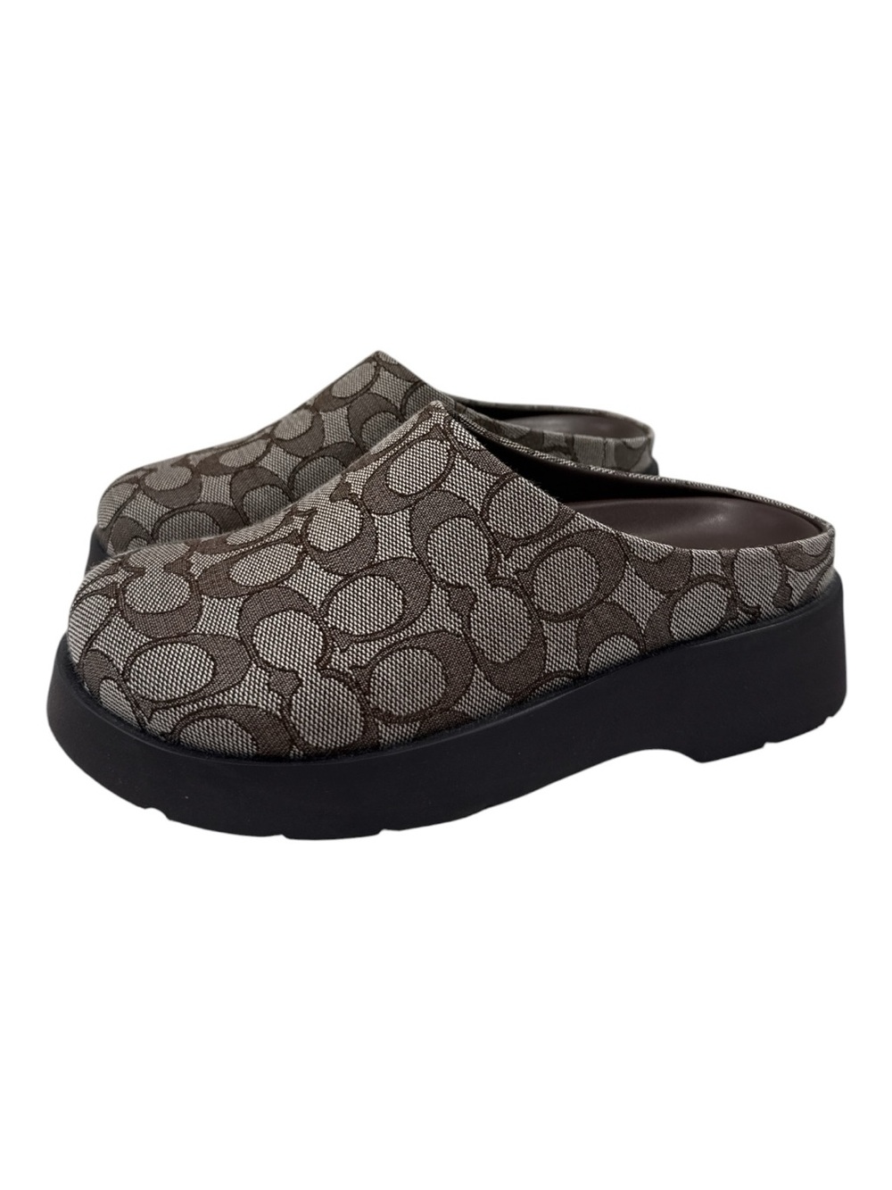 Coach Link Mule In Signature Jacquard size 6 - Picture 5 of 8
